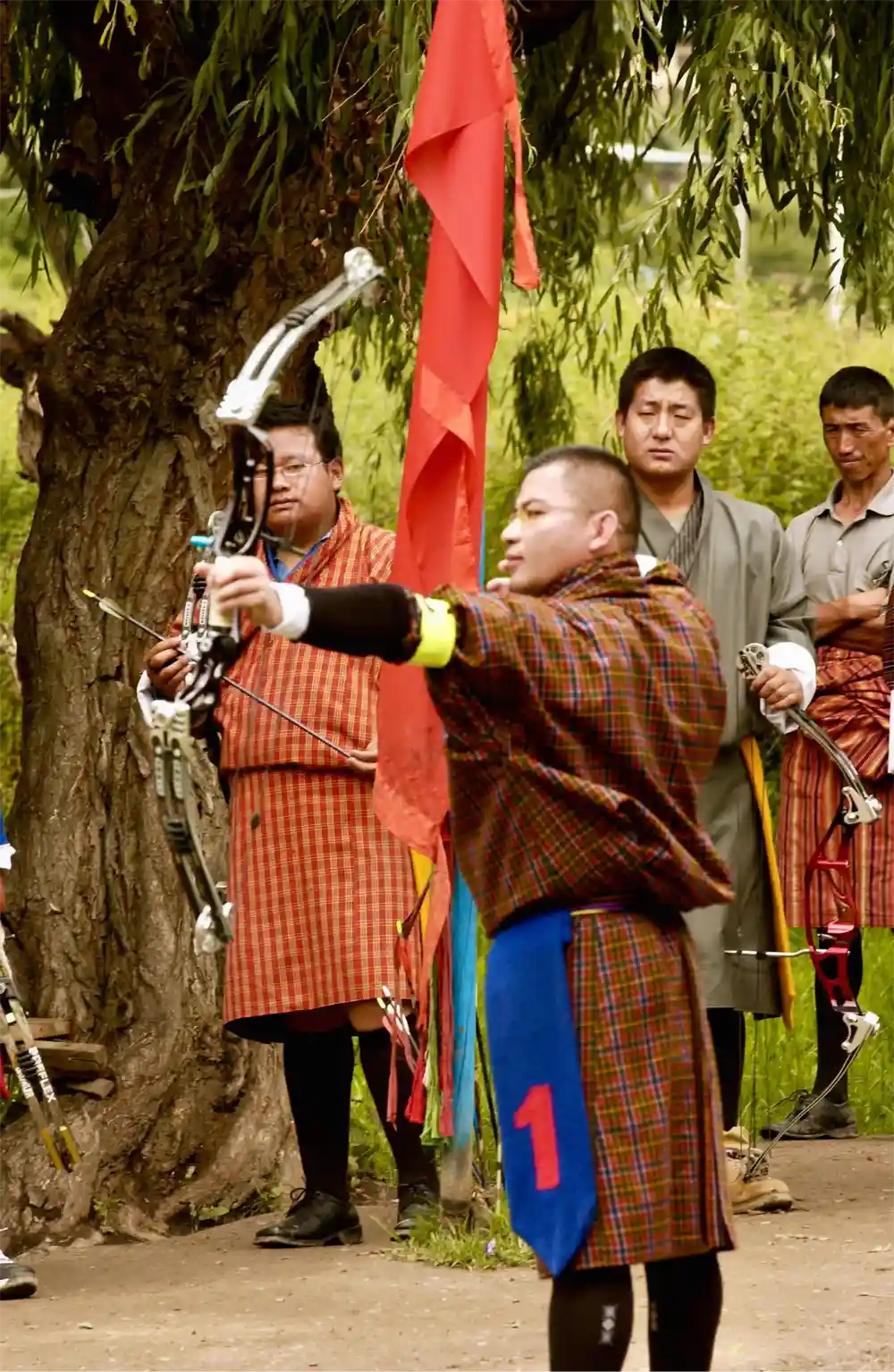 Man playing Archery